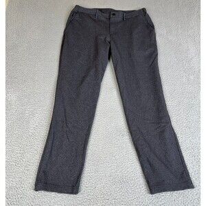 Public Rec Performance Pants Men 36x32 Black Gray Chino Stretch Tapered Leg